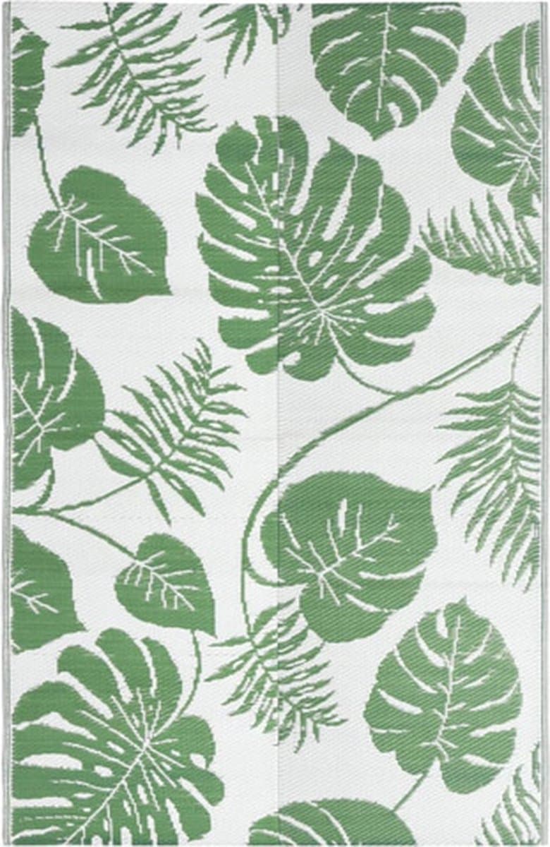 vidaXL - Buitenkleed - ARAKIL - 120x180 - cm - polypropeen - groen — afbeelding 1
