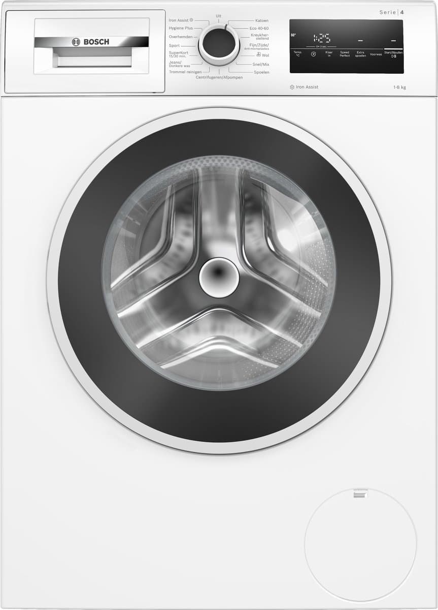 Bosch WAN2827BNL - Serie 4 - Wasmachine met stoom - 1400 rpm - Energielabel A - 8 KG - Iron Assist: vermindert kreukels tot 50% - SpeedPerfect: perfect schoon tot wel 65% sneller. - Stil — afbeelding 1