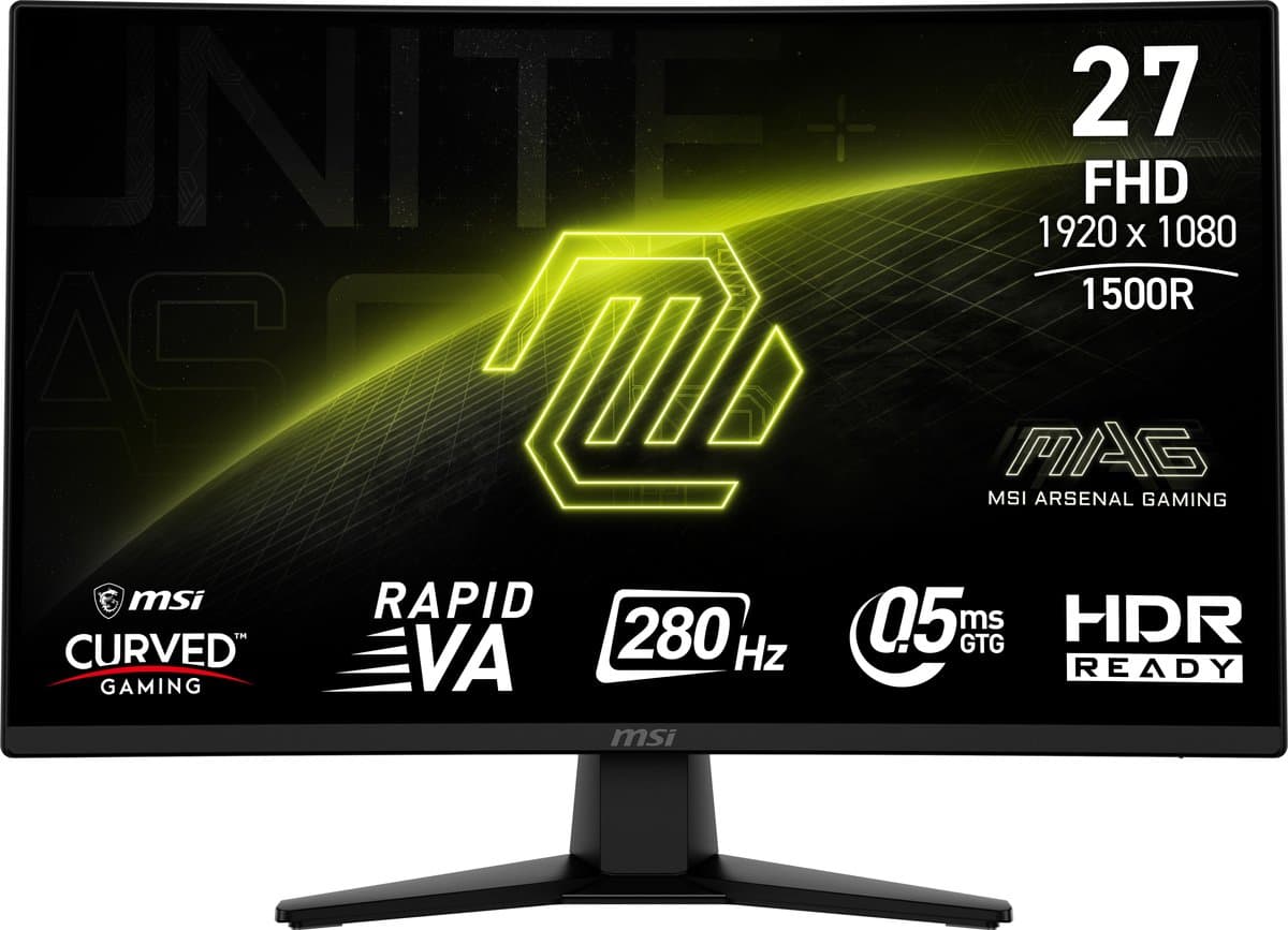 MSI MAG 274CXF computer monitor 68,6 cm (27") 1920 x 1080 Pixels Full HD Zwart — afbeelding 1