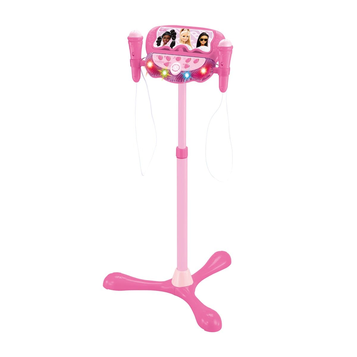 Barbie Verstelbare Standaard met 2 Microfoons met Stemeffecten, Verlichting, Luidspreker, Bluetooth — afbeelding 1