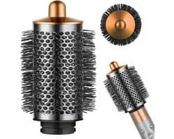 grote, ronde volumeborstel voor Dson Airwrap HS01/HS05 opzetstukken, volumeopzetborstel voor slap, plat haar (goud)