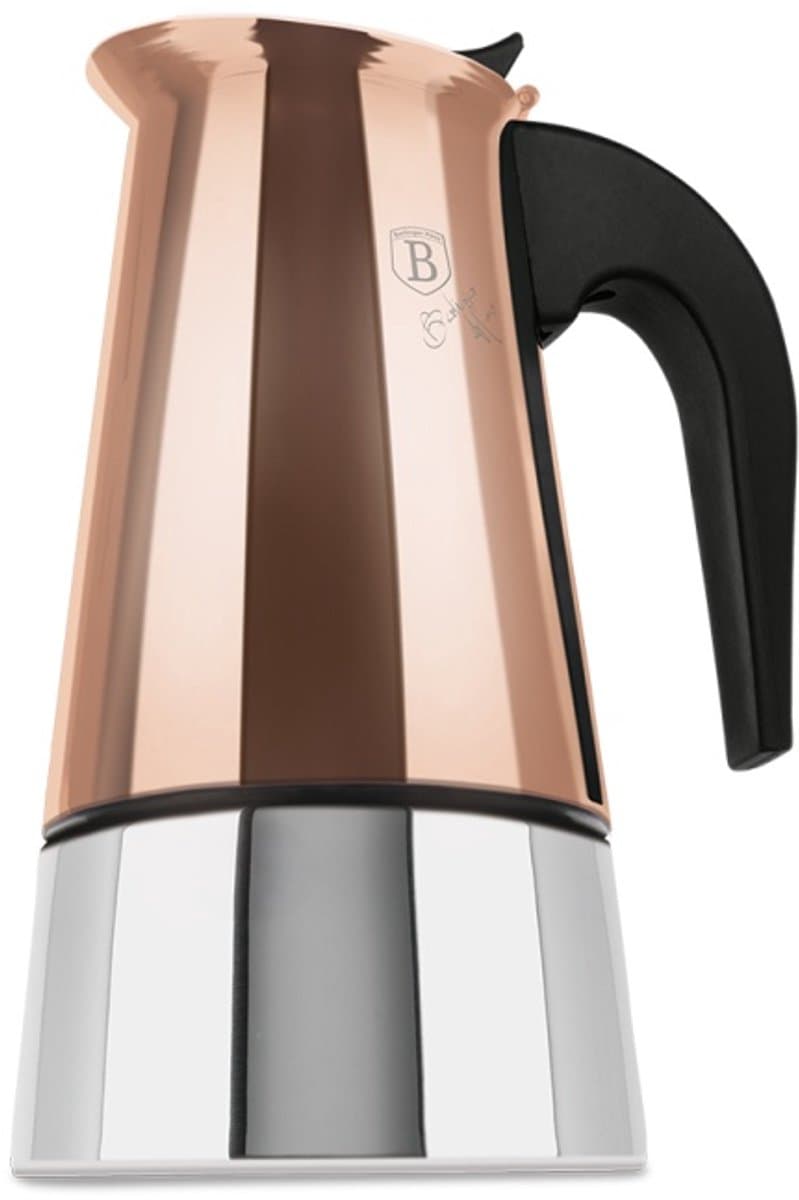 Mokapot voor inductie, 9 kopjes, Rosegold Metallic Line — afbeelding 1