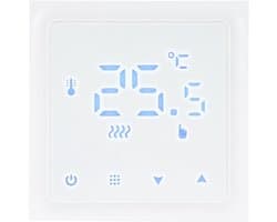 Slimme Thermostaat - Temperatuurregelaar WiFi - Comfort Binnenshuis - Wekelijks Programmeerbaar - 339 inch - Wit