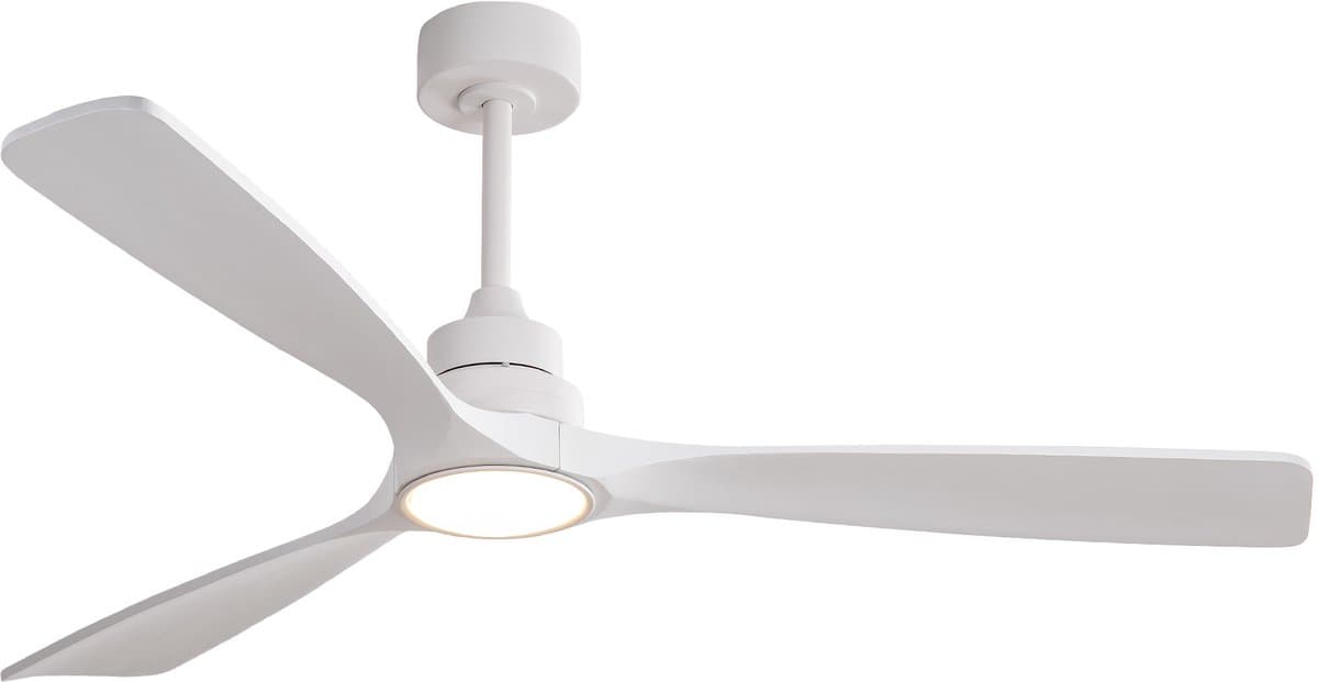 COVREO Plafondventilator met verlichting 152 cm wit, 3 bladen 6 snelheden — afbeelding 1