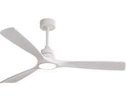 COVREO Plafondventilator met verlichting 152 cm wit, 3 bladen 6 snelheden