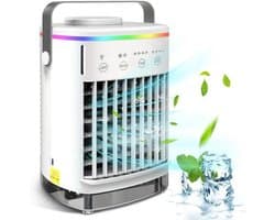 Draagbare 3-in-1 verdampingskoeler: Luchtkoeler voor binnen met 80°-oscillatie, timer van 12 uur, 3 standen, 3 snelheden en een watertank van 16 liter – geschikt voor slaapkamers, woningen, kantoren en keukens.