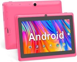 SnelShoppen - 7 Inch Tablet Android 5.0 Quad Core 1GB RAM 8GB ROM Dual Camera WiFi Bluetooth Kinderen Volwassenen Roze - Ideaal voor Thuis en Onderweg