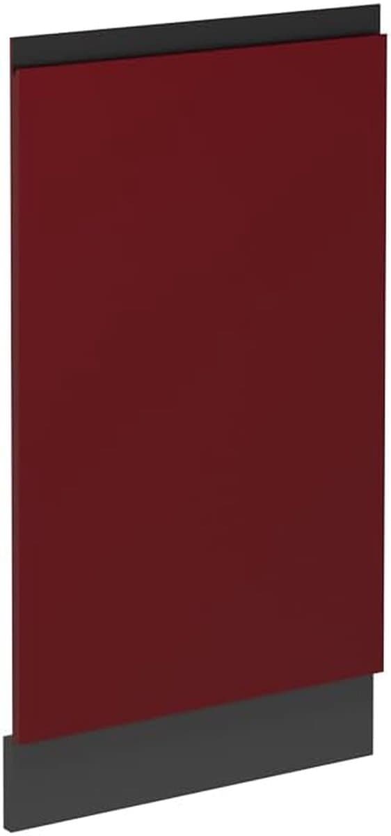 Vaatwasserfrontpaneel - Paneel vaatwasser - Keuken Integratie - Greeploos Design - 45 cm - Rood — afbeelding 1