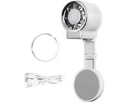 LISM-Draagbare miniventilator, 2-in-1 magnetische miniventilator Geschikt voor thuis en bu Buiten.