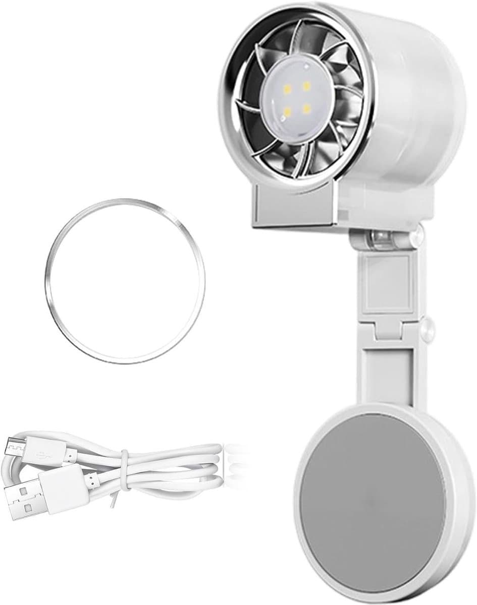 LISM-Draagbare miniventilator, 2-in-1 magnetische miniventilator Geschikt voor thuis en bu Buiten. — afbeelding 1