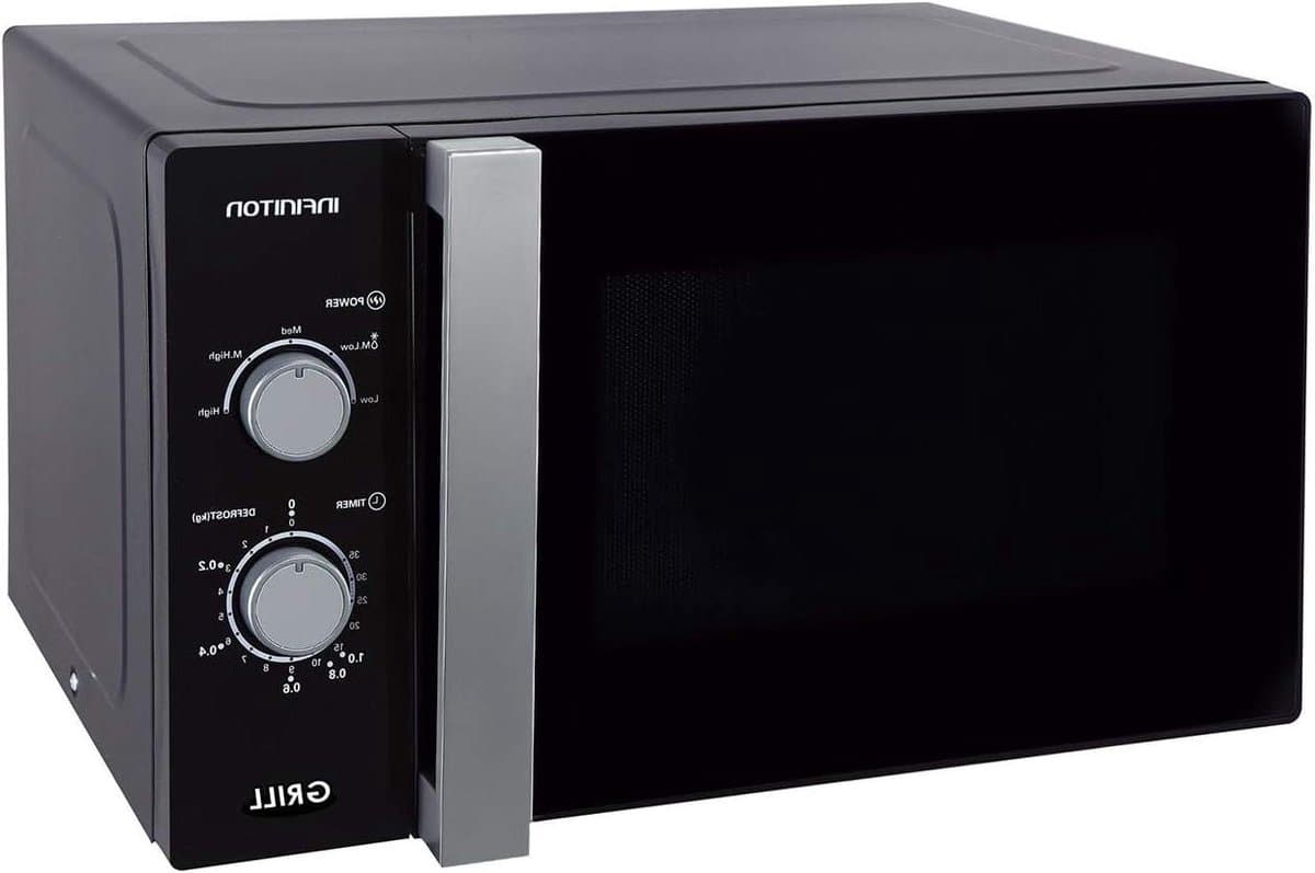 Magnetron met Grill - Oven Combimagnetron - Snel Eten Bereiden - Grote Draaiplateau - 25 Liter - Wit Grijs — afbeelding 1