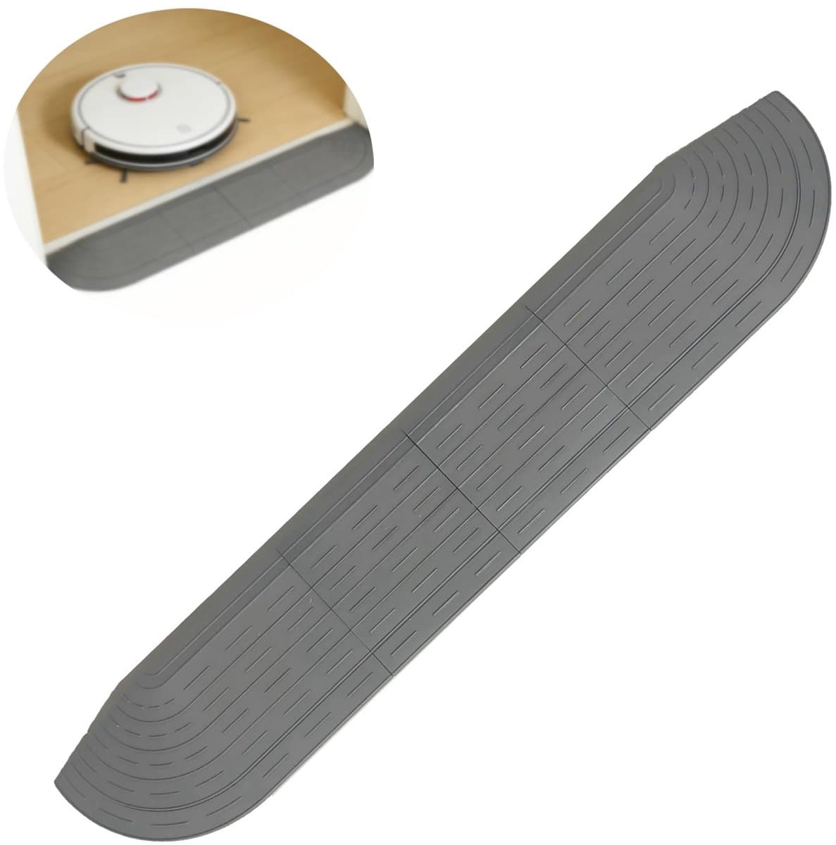 3CM drempelhelling voor universele stofzuigerrobot, drempelhelling, zuigrobot accessoires, veegdrempellijst voor huishouden, stofzuiger-robot-oprijplaat, antislip — afbeelding 1