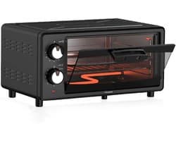 Heteluchtfriteuse Oven - Mini Oven Airfryer - Gezond Koken - 360 Graden Luchtcirculatie - 15 Liter - Zwart