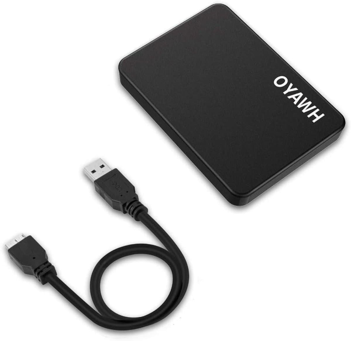 Externe Harde Schijf - Draagbare Opslag - Bestanden Opslaan - Plug and Play - 1 TB - Mat Zwart — afbeelding 1