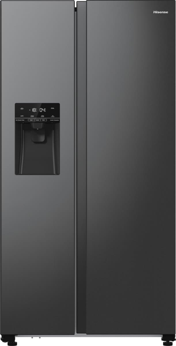 Hisense RS5P535NTFE Freestanding Fridge Freezer - 535L Capacity - Side-by-Side - No Frost - Stainless Steel — afbeelding 1