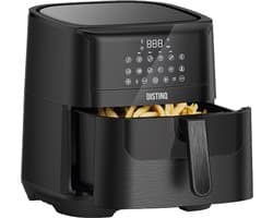 Heteluchtfriteuse XXL - Airfryer grote inhoud - Gezond Koken - 12 Bereidingsprogramma's - 65 Liter - Zwart