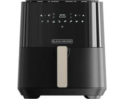 BLACK+DECKER - Heteluchtfriteuse - 5L - 8 Programma's - Antiaanbaklaag - Zwart - 1450W