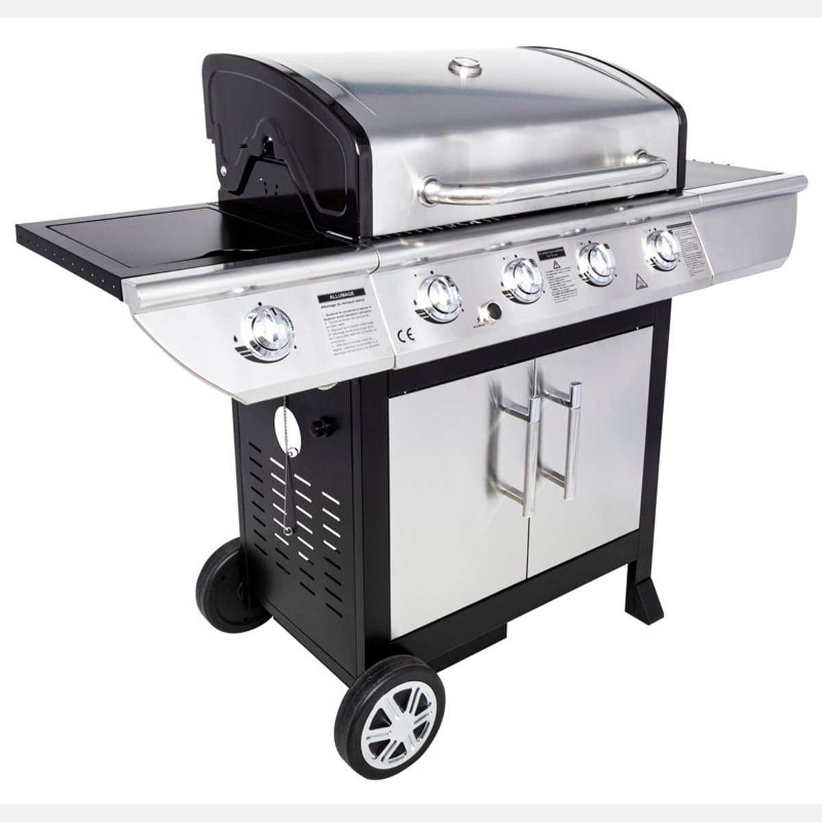 Gasbarbecue BRISBANE - 4 branders 14kW + kookplaat — afbeelding 1
