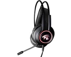 Gaming Headset – Stereo Headset met Dual 3,5 mm Jack + USB – 50 mm Drivers – RGB – Noise Cancelling – Geschikt voor PC, PS4, PS5, Xbox & Switch