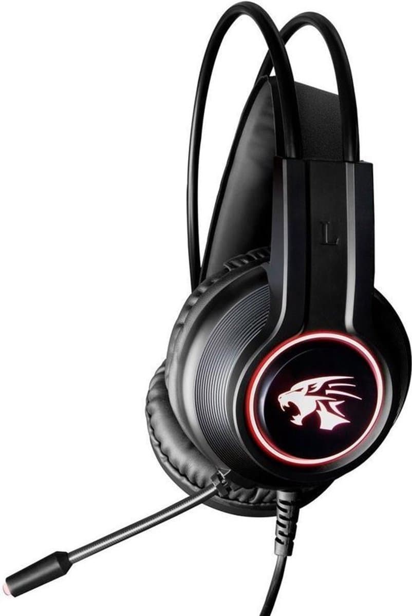 Gaming Headset – Stereo Headset met Dual 3,5 mm Jack + USB – 50 mm Drivers – RGB – Noise Cancelling – Geschikt voor PC, PS4, PS5, Xbox & Switch — afbeelding 1