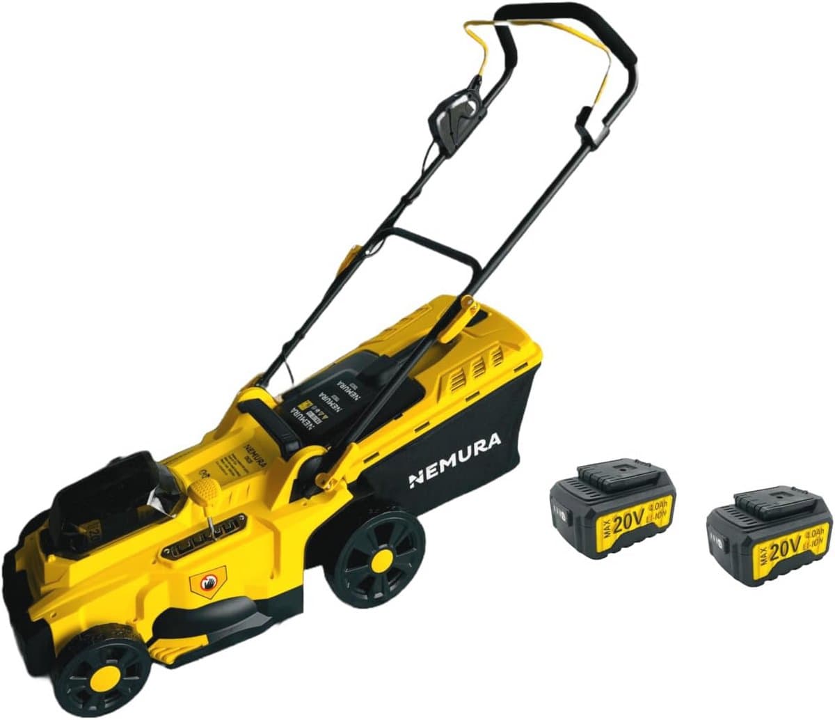 Draadloze Elektrische Grasmaaier 40V met Accu en Snellader - 37 cm Maaibreedte, 40L Opvangfunctie — afbeelding 1
