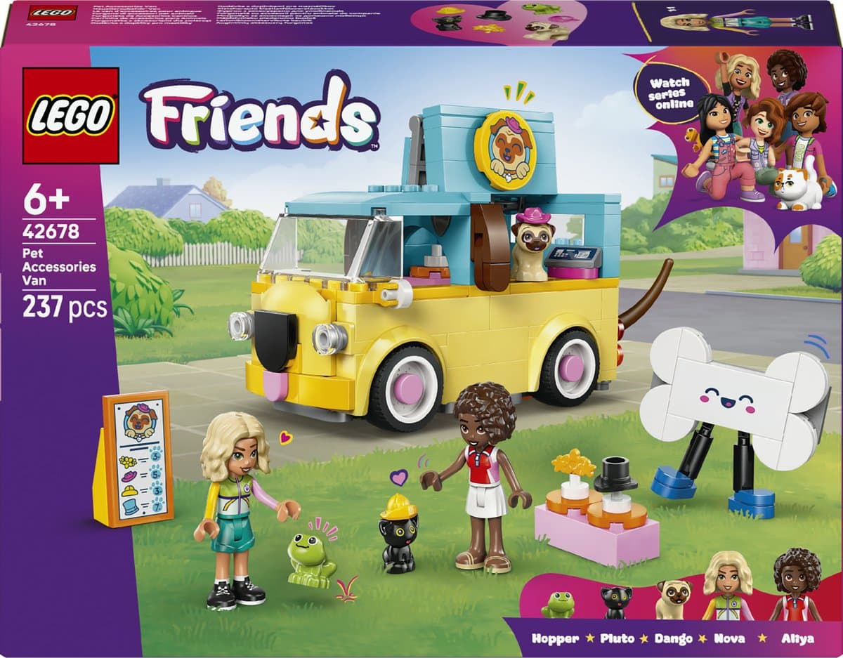 LEGO Friends - Bestelwagen met dierenaccessoires Constructiespeelgoed — afbeelding 1