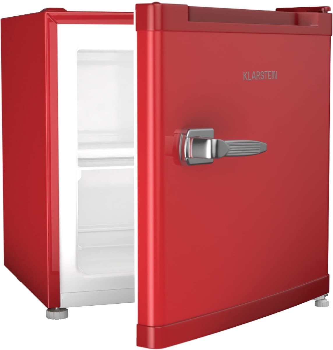Klarstein Irene retro Mini Vriezer, 31 liter, Flexibel temperatuurbereik -24°C tot 10°C, Energie-efficiëntieklasse C, Stil 38 dB, Compact ontwerp, Mini koel-/vriescombinatie, Rood - Vrieskast Diepvrieskast - 4-Sterren - Freezer — afbeelding 1