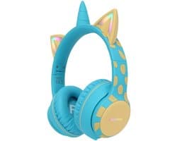 imoshion Kinder Koptelefoon Unicorn - Bluetooth en Decibelbegrenzer - Kinderkoptelefoon Draadloos en Met Draad