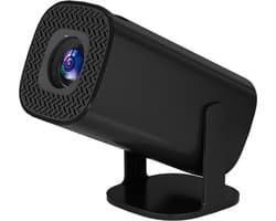 Proun Mini Beamer - Alles-in-één met 4K-ondersteuning - Full HD - iOS & Android - Mini Projector Smart TV - Zwart