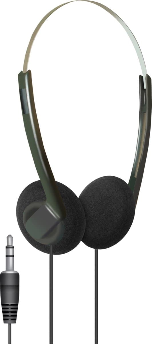 SoundLAB A070DB On‑Ear Bedrade Stereo Budget Hoofdtelefoon – 3,5 mm Jack – Lichtgewicht & Comfortabel – Zwart — afbeelding 1
