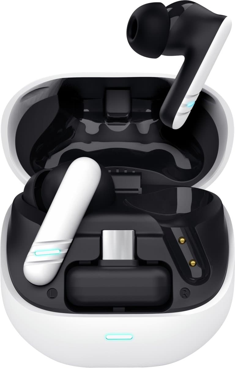 Trust GXT 409 Oxxie - Draadloze oordopjes voor Gaming - TWS In-ear - Bluetooth verbinding & USB-C-ontvanger - voor PC/Switch/Switch2/PS5 en Mobile - Wit — afbeelding 1
