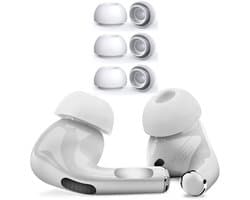 Siliconen dopjes geschikt voor Apple AirPods Pro - Vervangende Siliconen Oordopjes - Wit - Medium - 3 paar - Frisse dopjes voor jouw AirPods Pro - CHPN