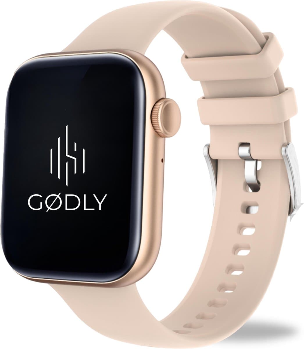 GØDLY Premium Smartwatch - Sporthorloge - Horloge Dames & Heren - Bluetooth - GPS - Roze — afbeelding 1