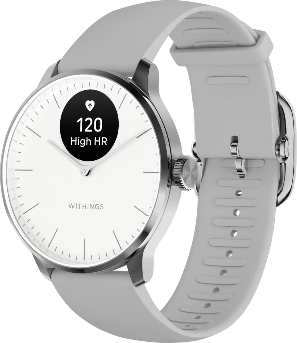 Withings ScanWatch Light - 37mm Hybride Smartwatch - Hartslagmeter, Slaaptracker, Menstruatiecyclus Tracking, Activiteitstracker, 35 Dagen Batterij, Gorilla Glass, 5 ATM Waterdicht — afbeelding 1