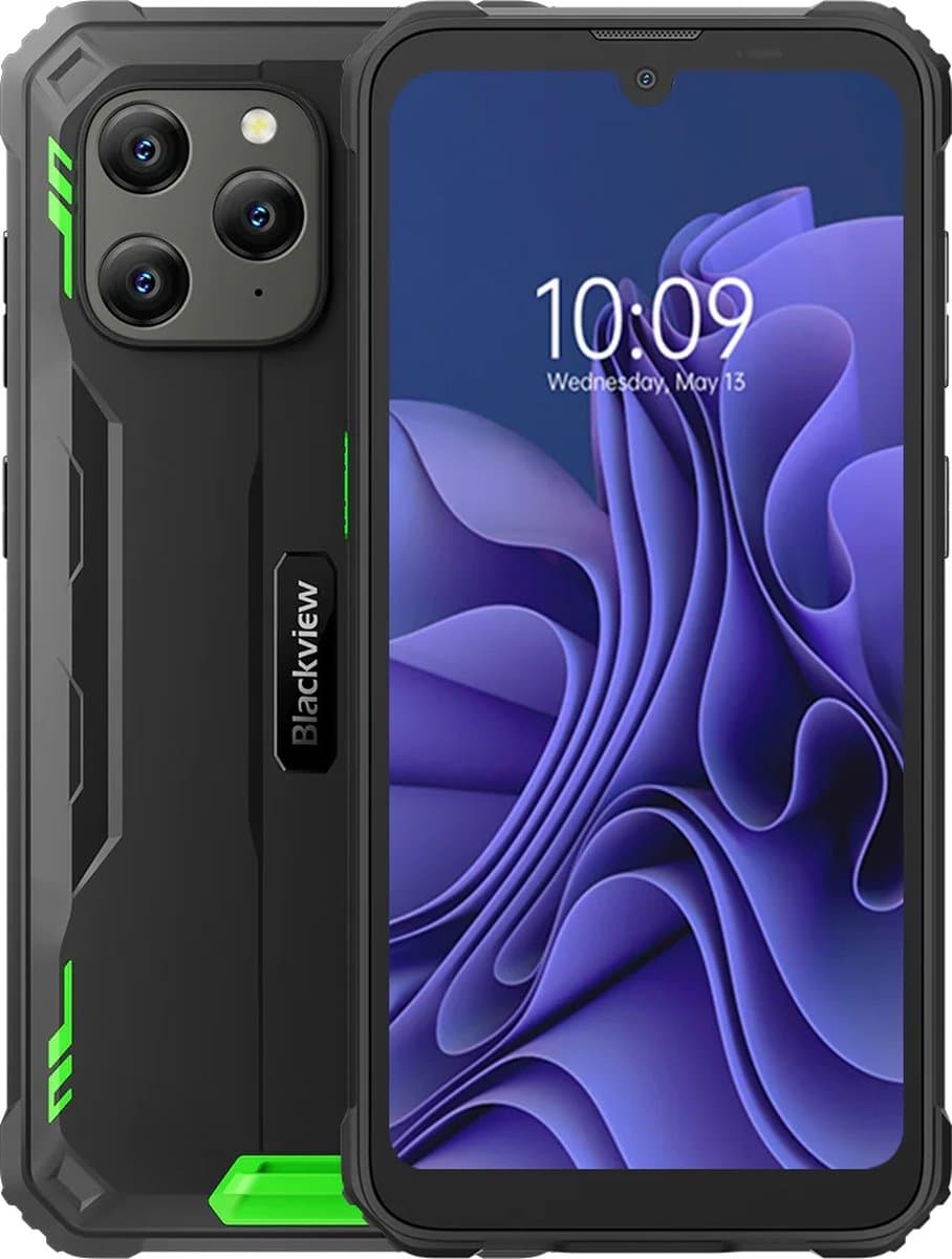 Blackview BV5300Pro Robuuste Smartphone 4GB+64GB 6.1 inch IP68/IP69K Waterdicht 3 Kaartsleuf 4G Dual SIM/NFC/OTG/Face ID - Groen — afbeelding 1