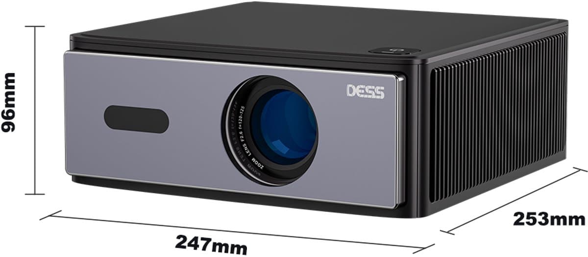 Beamer 1200 ANSI Lumen Zwart - 130W Vermogen - 1920 x 1080 Resolutie - LCD - Voor Thuisbioscoop En Presentaties — afbeelding 1