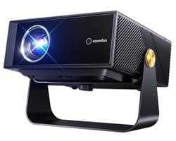 4K Smart Beamer met WiFi en Bluetooth – Draagbare Mini Projector met Autofocus, Trapeziumcorrectie en Ingebouwde Streaming Apps – Geschikt voor Thuisbioscoop, Gaming, Presentaties en Buiten