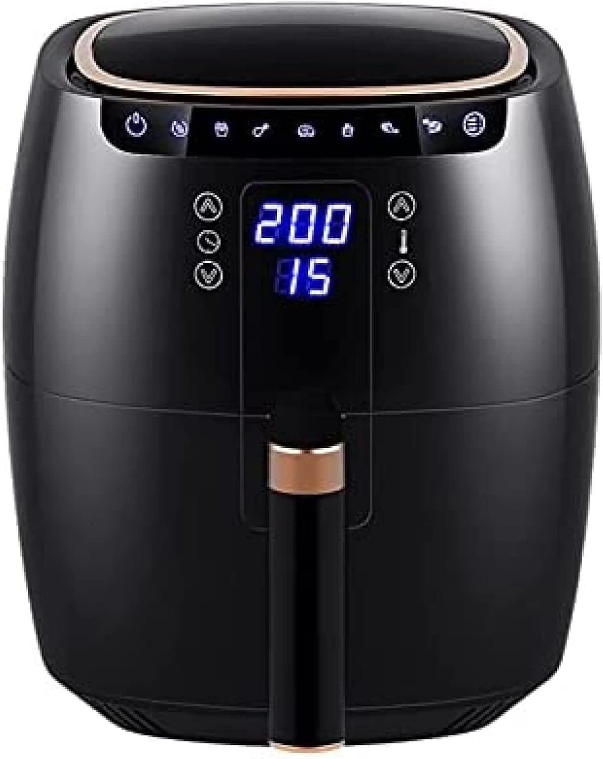 Luchtfriteuse Smart LCD Touch Luchtfriteuse 6,5L Thuiskeuken, Zwart — afbeelding 1