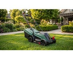 Accu Grasmaaier 18V - Met 4.0 Ah Accu & Oplader - 32 cm Maaibreedte - Tot 300 m² - Met Gazonkam & ErgoFlex Handgrepen - Laura Homestore