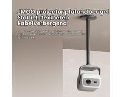 Beamer Plafondbeugel Grijs - Verstelbare Montage Voor Projectoren - Metaal - Lichtgewicht En Schokbestendig