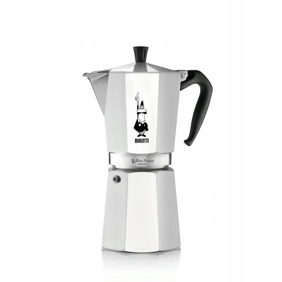 Bialetti Moka Express Aluminium Zwarte Koffiezetter - 900 ml — afbeelding 1