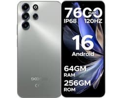 DOOGEE B10 Pro 4G - Robuuste Smartphone - Robuuste Telefoon - 64GB RAM + 256GB ROM (2TB/TF) - 6.63 FHD+120Hz - 7600mAh/33W - IP68/IP69K Waterproof Phone - Helio G100 - Face ID - NFC - OTG