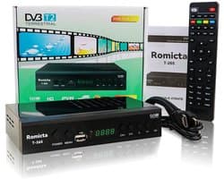 TNT HD Decoder 2025 – DVB-T2/C, H.265 HEVC FTA Full HD PVR, USB, HDMI, SCART, Digitale Terrestrische Tuner, Full HD 1080p Ontvanger, 2-in-1 Universele Afstandsbediening