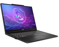 MSI Venture 16 AI A2HMG-074NL Intel Core Ultra 7 255H Laptop 40,6 cm (16) 2K 16 GB DDR5-SDRAM 512 GB SSD Wi-Fi 6E (802.11ax) Windows 11 Pro Grijs