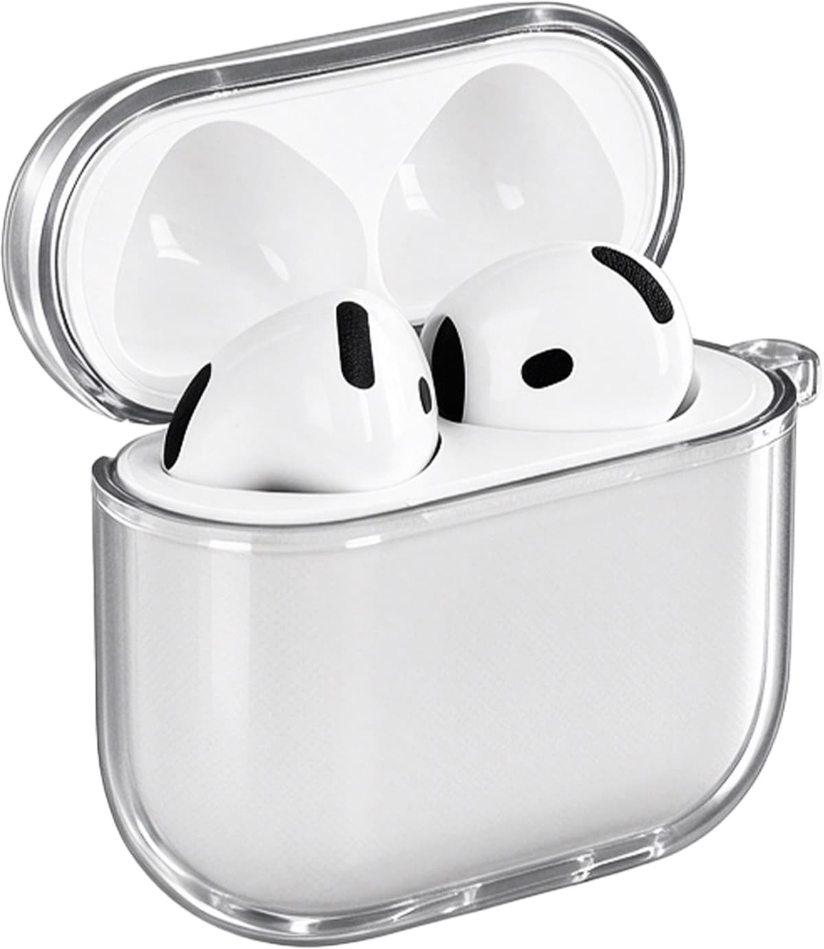 imoshion Clear Softcase voor - Hoesje geschikt voor AirPods 4 / 4 met ANC / 5 / 5 met draadloze oplaadcase - Smokey Black — afbeelding 1