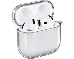imoshion Clear Softcase voor - Hoesje geschikt voor AirPods 4 / 4 met ANC / 5 / 5 met draadloze oplaadcase - Smokey Black