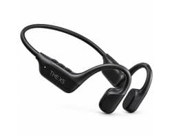 Bone Conduction Koptelefoon – Bluetooth 6.0 Sporthoofdtelefoon – IPX4 Waterdicht – Voor Fietsen, Fitness & Hardlopen - Zwart