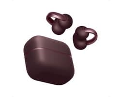 Anker soundcore AeroClip 2 Open-Ear Clip-On Oordopjes voor Heldere Calls Anker Thus™ AI Chip, Guinness World Record, open-ear comfort, krachtige bas, Hi-Res, 32 u afspeeltijd, AI-vertaling,Rood.