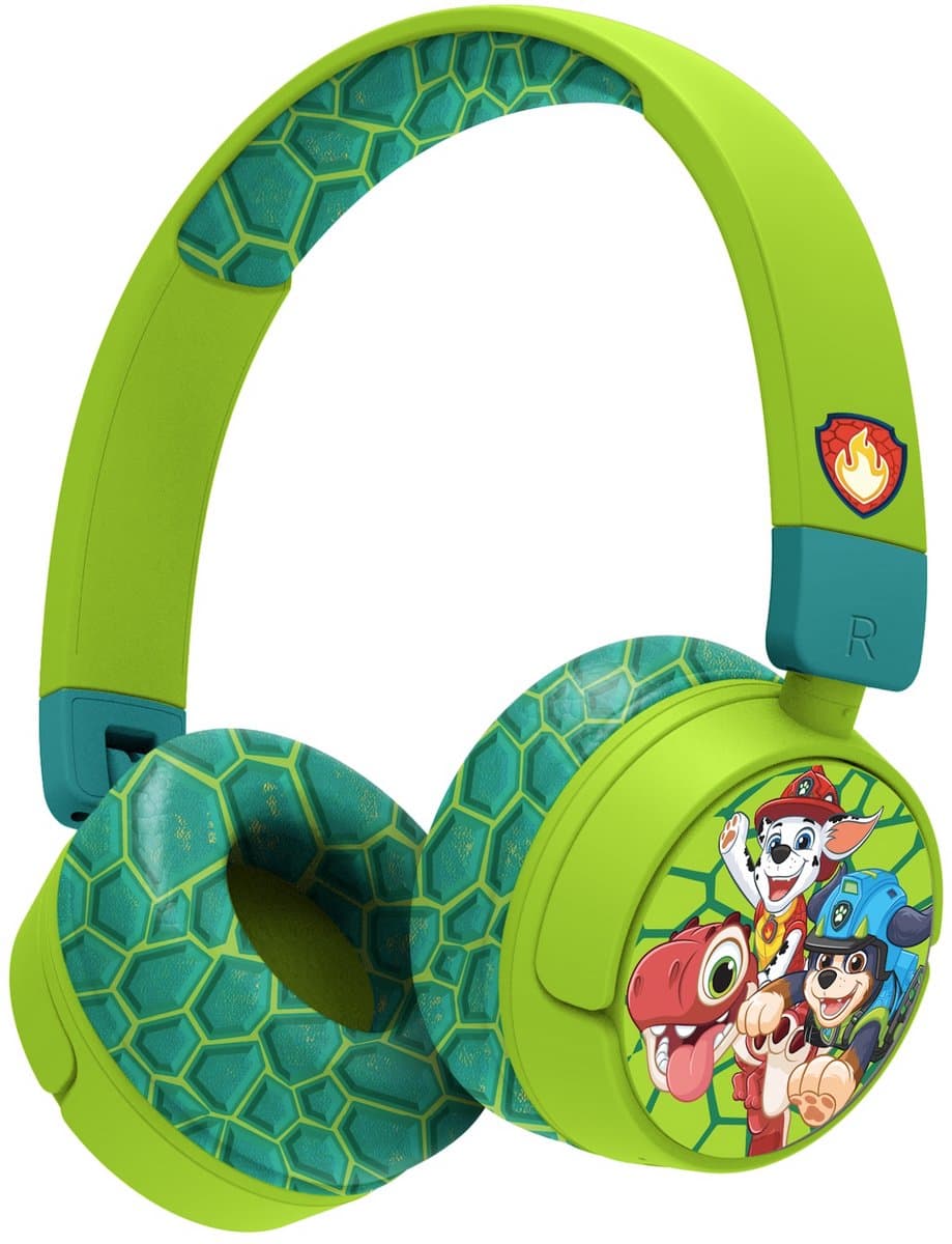 Paw Patrol - Dino - draadloze kinderkoptelefoon - volumebegrenzing - lange batterijduur - microfoon - opvouwbaar - bluetooth — afbeelding 1