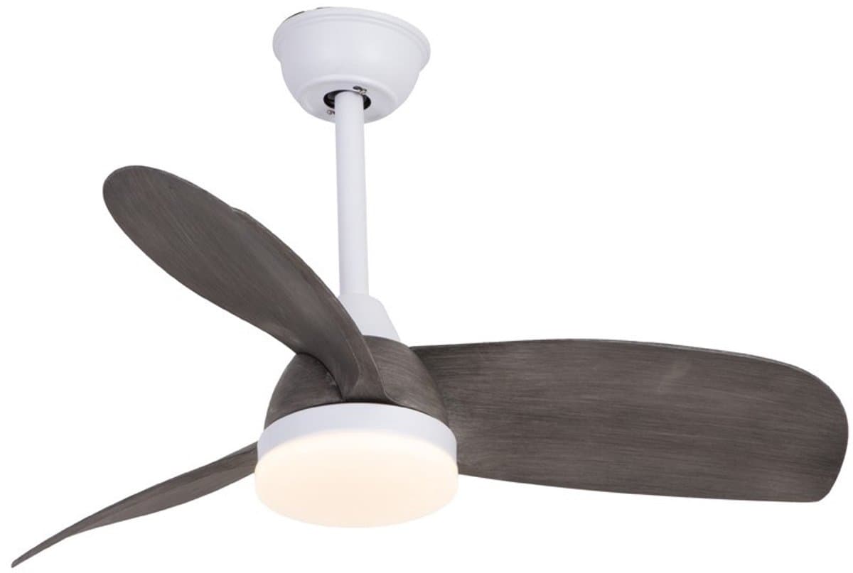 CristalRecord - Plafondventilator Byan Ø 91 cm outdoor IP65 grijs wit — afbeelding 1